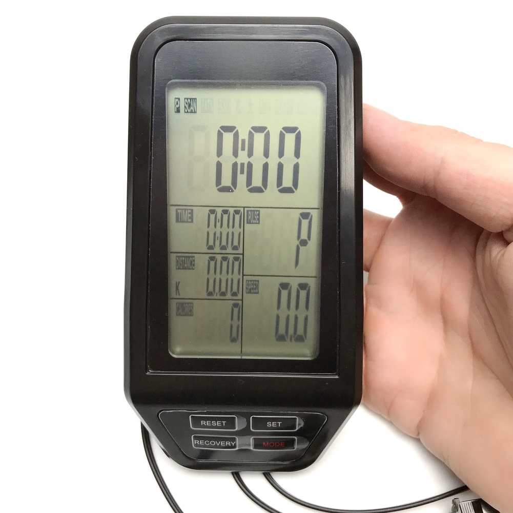 Sports Equipment Names - Schermo Display Computerizzato Nero per Cyclette: