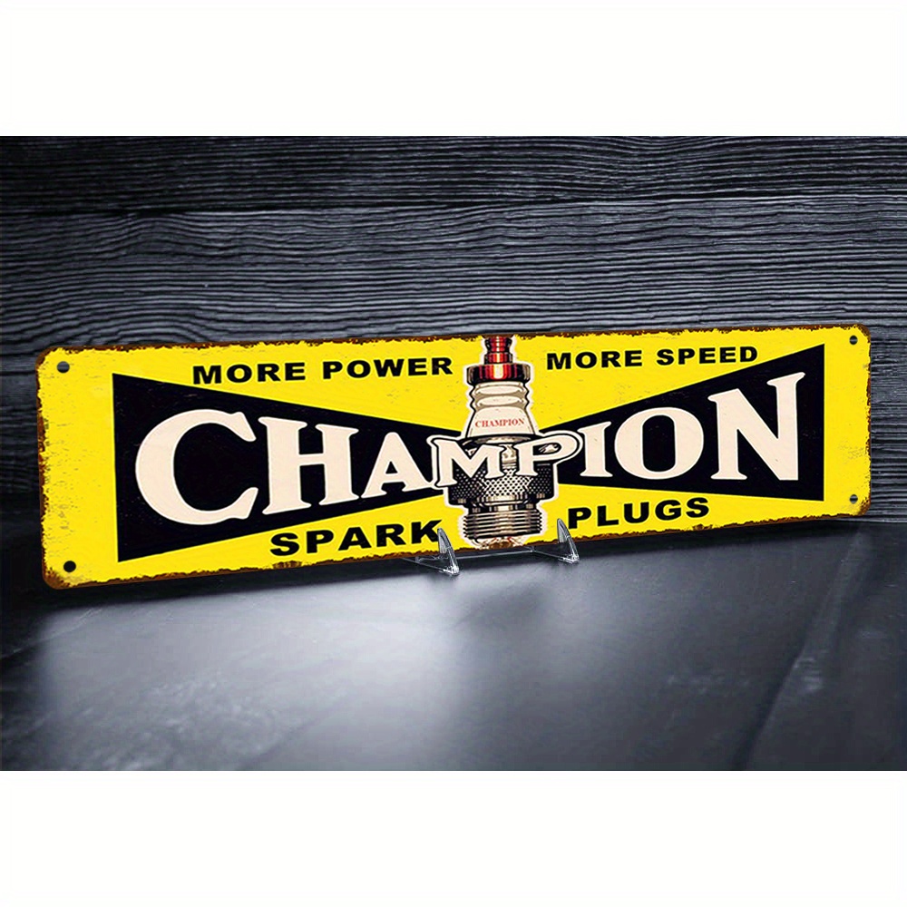 Victor Racket Jetspeed - Targa in metallo vintage Champion Spark