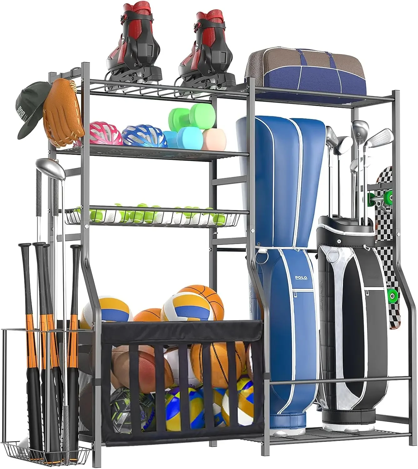 Sports Equipment Organizer - Organizzatore per Attrezzature Sportive da Garage